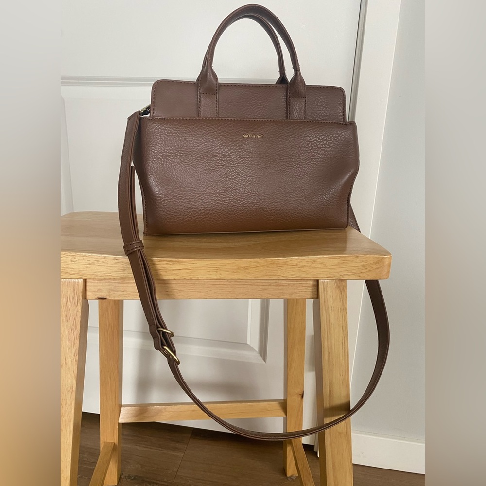 Matt & Nat Gloria small satchel, brick
